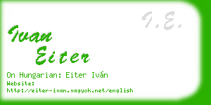 ivan eiter business card